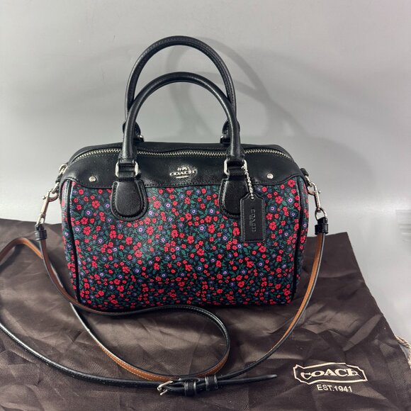 Coach Handbags - NWOT Authentic Coach F59445 Ranch Floral Print Mini Bennett Canvas Satchel